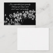 葬儀の後に咲くスノードロップサンキューカード ノートカード (正面/裏面)