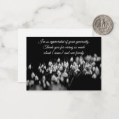 葬儀の後に咲くスノードロップサンキューカード ノートカード (正面/裏面インサイチュ)