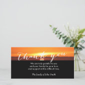 葬儀の後の日没に感謝 サンキューカード (スタンド正面)