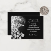 葬儀の後の花見サンキューカード ノートカード (正面/裏面インサイチュ)