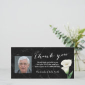 葬儀の後フローラ記念写真ありがとう サンキューカード (スタンド正面)