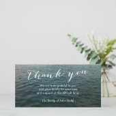 葬儀の後、海がさざなみ、追悼式 サンキューカード (スタンド正面)