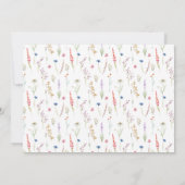 葬儀の忌引きワイルドフラワーありがとう サンキューカード (裏面)