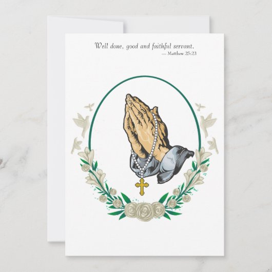 葬儀の招待状 セーブザデート (正面)