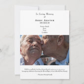 葬儀の招待状 セーブザデート (裏面)