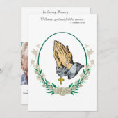 葬儀の招待状 セーブザデート (正面/裏面)