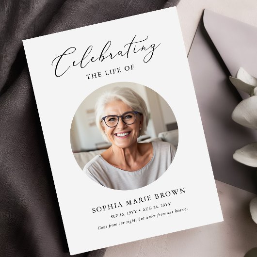 葬儀の死亡順の写真追悼碑 プログラム