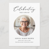 葬儀の死亡順の写真追悼碑 プログラム (正面)