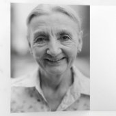 葬儀の死亡順の写真追悼碑 三つ折りプログラム (内部最初)