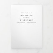 葬儀の死亡順の写真追悼碑 三つ折りプログラム (カバー)