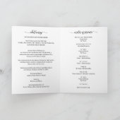 葬儀の死亡順の写真 プログラム (内部)