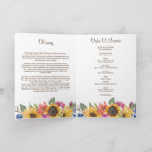 葬儀の死亡順フォトプログラム カード (内部)