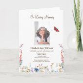 葬儀の死亡順フォトプログラム カード (正面)