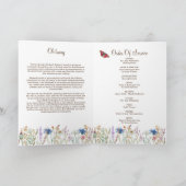 葬儀の死亡順フォトプログラム カード (内部)