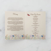 葬儀の死亡順フォトプログラム カード (内部)