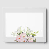 葬儀の水色ホワイトカラユリバラ花 ゲストブック (裏面)