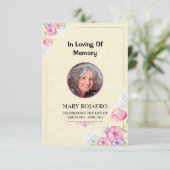 葬儀の番組表 招待状 (スタンド正面)