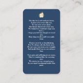 葬儀の祈りカード – 命の祝祭メモリア 名刺 (裏面)