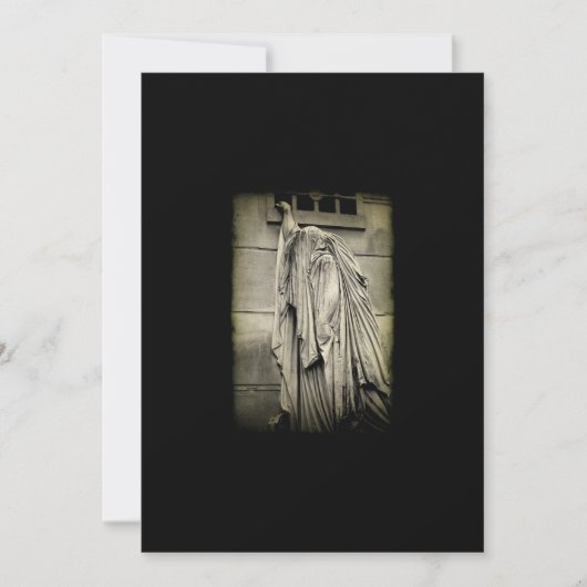 葬儀の芸術の発表の告別式 案内状 (正面)