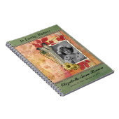 葬儀の記念のパーソナライズな写真のゲストブック ノートブック (右側)