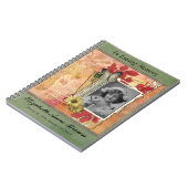 葬儀の記念のパーソナライズな写真のゲストブック ノートブック (左側)