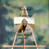 葬儀の記念の愛情の中で年を追加 アクリルサイン (ニュートラル)