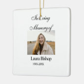 葬儀の記念の愛情の中で年を追加 セラミックオーナメント (左)