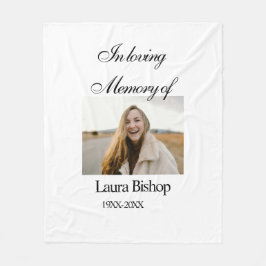 葬儀の記念の愛情の中で年を追加 フリースブランケット