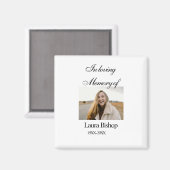 葬儀の記念の愛情の中で年を追加 マグネット (正面/裏面)