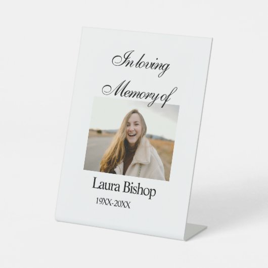 葬儀の記念の愛情の中で年を追加 台座サイン (正面)