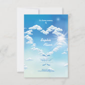 葬儀の記念の祈りの言葉カード 招待状 (正面)