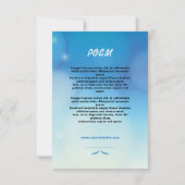 葬儀の記念の祈りの言葉カード 招待状 (裏面)