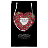 葬儀の記念品工場の赤いチューリップ球根の好意 スモールペーパーバッグ (正面)