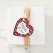 葬儀の記念品工場の赤いチューリップ球根 フェイバータグ (インサイチュ)