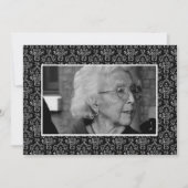 葬儀の記憶の死の通知の写真カード カード (正面)