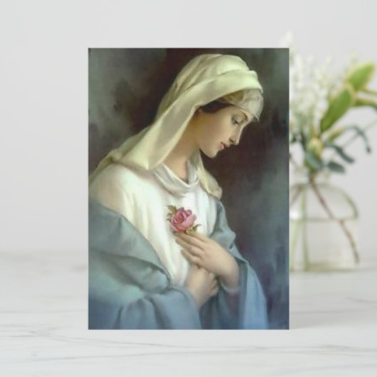 葬儀の記憶カトリック教徒によって賛美される聖母マリア 招待状 (スタンド正面)