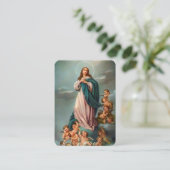 葬儀の追悼記念祈りの言葉の同情カード 名刺 (スタンド正面)