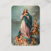 葬儀の追悼記念祈りの言葉の同情カード 名刺 (正面)