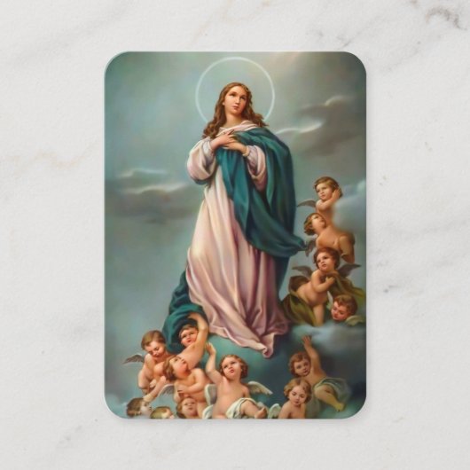 葬儀の追悼記念祈りの言葉の同情カード 名刺 (正面)