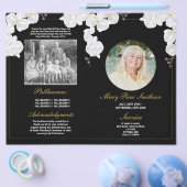 葬儀の順序ダークリッド チラシ (シングル)