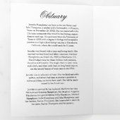 葬儀の順序Eulogy Photo Collage 三つ折り招待状 (内部最初)