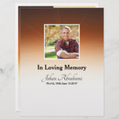 葬儀の順番プログラムカード (正面/裏面)