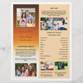 葬儀の順番プログラムカード (裏面)