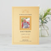 葬儀の順番プログラムカード 案内状 (スタンド正面)