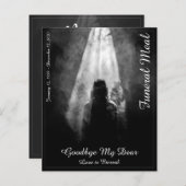 葬儀の食事のメニューカードが明るみに (正面/裏面)