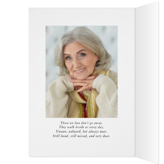 葬儀は永遠に私たちのハート2写真に感謝 (内側 (左))