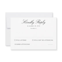 葬儀への出席RSVPカード