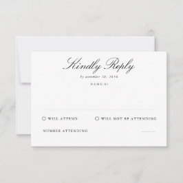 葬儀への出席RSVPカード 出欠カード