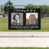 葬儀または追悼会 ダブルイメージ 横断幕 (インサイチュ)