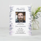 葬儀アナウンスカード/招待状カード 案内状 (スタンド正面)